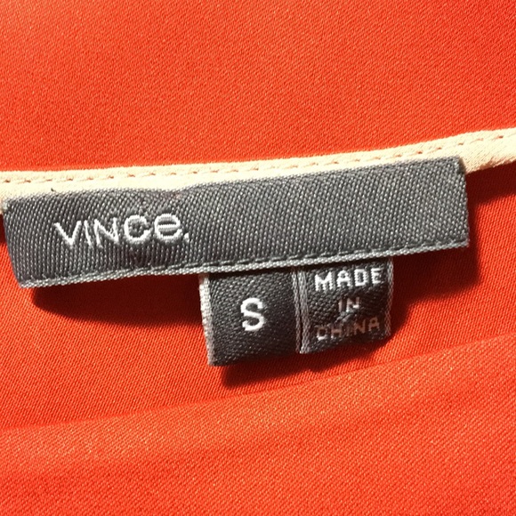 Vince. Red Silk and Spandex Blouse - Picture 6 of 7
